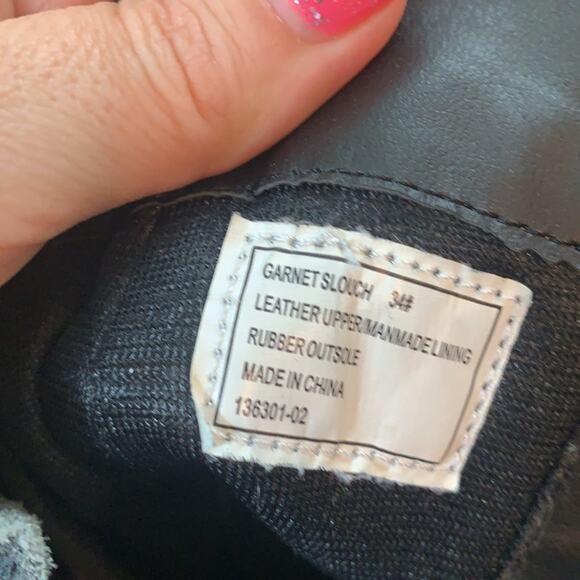 Garnet Hill Naturino Suede Gray Slouch Boots - Picture 7 of 9